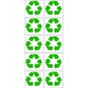 Rogue River 10 Pack Green Vinyl Recycle Bin Decal Stickers 3" Trash Can Indoor Outdoor Home Office 3" 10 Pack