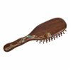 TAN MUJIANG Wooden Hair Brush for Women Scalp Massage Anti-static Peacock 1pc