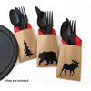Lumberjack First Birthday Cutlery Set - 24 Ct Baby Shower Kids Party Supplies