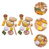 NUOBESTY 26pcs Dim Sum Toy Steamer Buns Chinese Breakfast Toy Pretend Play Kitchen Toy for Boys Girls