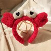 ZHOUMEIWENSP Red Crab claw Headband for Women SPA Skin Care Facial Hair Band Makeup Washing Hair Accessories (Red Crab claw)
