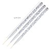 Tbestmax Professional Fine Nail Art Liner Brush UV Gel Painting Acrylic Nail Brushes Striping Brushes for Short Strokes, Details, Blending, Elongated Lines 3 pcs