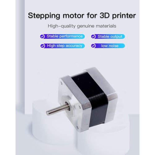 Creality FDM 3D Printer Stepper Motor 42-34, 2 Phases 0.8A 1.8 Degrees 0.4 N.M 42-34 Stepper Motor for Creality Ender-3 X/Y/Z Axis and CR-10 Series Z Axis
