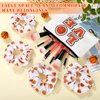 24 Basketball Stuff Set Cosmetic Bags Sport Makeup Bags Pencil Case Portable Storage Case Satin Sport Hair Scrunchies Elastic Hair Bands Basketball Gifts Basketball Accessories for Girl (White, Love)