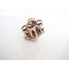 Generic Small mini rose gold copper metal flower rose hair claw clip
