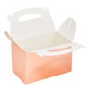 Juvale 24-Pack Treat Boxes - Candy Gable Boxes for Party Favors, Birthday, Wedding, Baby Shower (Rose Gold, 6.2x3.5x3.6 In)