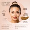 gwynth Teak Wood Gua Sha Facial Tool for Face and Body Massage, Anti-Aging Reduce Puffiness Wrinkles Shape Jawline Skincare Routine Treatment, Wooden Gua Sha Massager with Travel Pouch for Gift Set