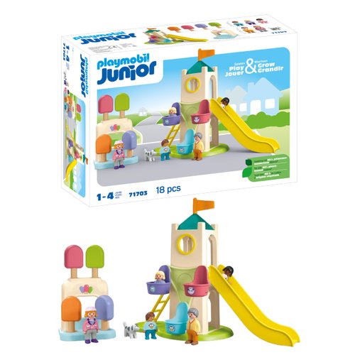 Playmobil Junior: Adventure Tower with Ice Cream Booth