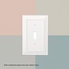 Franklin Brass Classic Architecture Wall Plate, Pure White Single Casual Switch Cover, 3-Pack, W35241V-PW-C