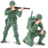 Safari Ltd. Army Men Designer TOOB - 6 Figurines: Prone, Kneeling, Standing Infantry, Staff Sergeant, Commander, Radio Operator - Educational Toy Figures For Boys, Girls & Kids Ages 3+