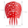Ole Ole Flamenco Hair Comb for Dancers with Ornamental Design Spanish Hair Pins for Dancers (Red)