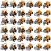 FANELEQU 36 Pack Pull Back Construction Engineering Vehicles Toy Playset, Mini Plastic Construction Excavator Trucks Car Toys for Boys Girls Kids Toddlers