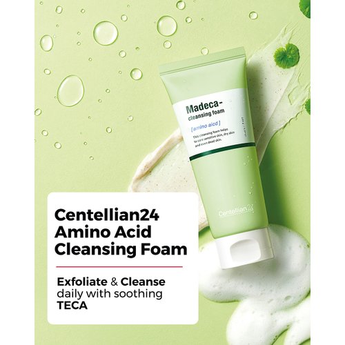 CENTELLIAN 24 Cleansing Foam with Centella Asiatica, TECA, Amino Acid - Korean Skin Care Hypoallergenic Face Wash - Gentle, Exfoliating Daily Cleanser (5.64 oz) by Dongkook Pharmaceutical