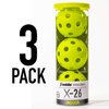 Franklin Sports X-26 Indoor Pickleballs - Indoor Court Pickleball Balls - USA Pickleball (USAPA) Approved Tournament Pickleballs - 3 Pack Inside Pickleballs - Lime Green