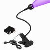 3W 395NM LED Black Light, Flexible Gooseneck UV Blacklight for Satin Detection, Lamp for Blacklight Poster, Blacklight Party, Ultraviolet Curing Lamp for Fluorescent Paint