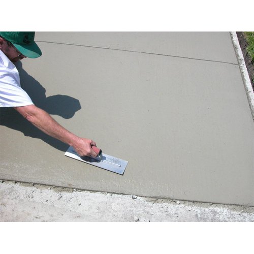 MARSHALLTOWN Concrete Finishing Trowel, 12 Inches by 3 Inches, Curved DuraSoft Handle, Made in the USA, MXS56D