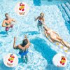Silipull 10 Pack Birthday Beach Ball for Pool Birthday Party Decorations 9" Clear Inflatable Pool Balls Pool Birthday Party Favors Swimming Pool Balls for Adults Outdoor Fun Water Games Gifts