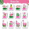Wettarn 12 Pcs Flamingo Honeycomb Centerpieces Decorations Hawaii Luau Honeycomb Centerpieces Flamingo Party Table Centerpieces Summer Tropical Aloha Party Table Toppers Hawaiian Luau Party Supplies