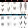 Eyebrow Tattoo Stickers 82 Pairs, 8 Sheets Eyebrow Temporary Tattoo Peel Off Sticker Waterproof 6D Hair-Like False Instant Transfer False Brows Makeup for Women, Girls | Natural Strokes, Shaping