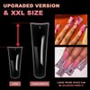 Ranrose Duck Nail Tips - 120pcs Extra Long Duck Feet Style Nail Tips Clear Press on Nail Tips for Acrylic Nails Professional 12 sizes XXL Full Cover False Nail for Y2K Nail Salon