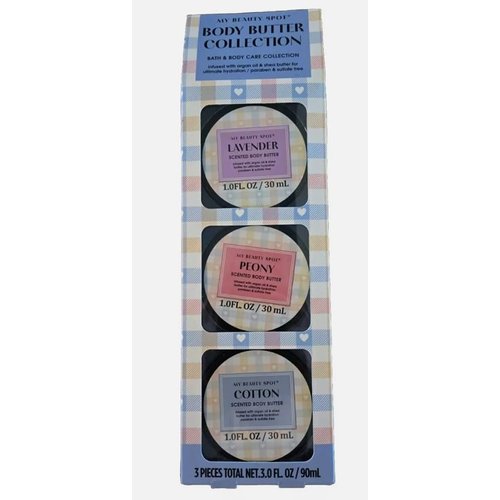 Generic Body Butter Collection: Lavender, Peony, Cotton 1 fl. oz each, Cream