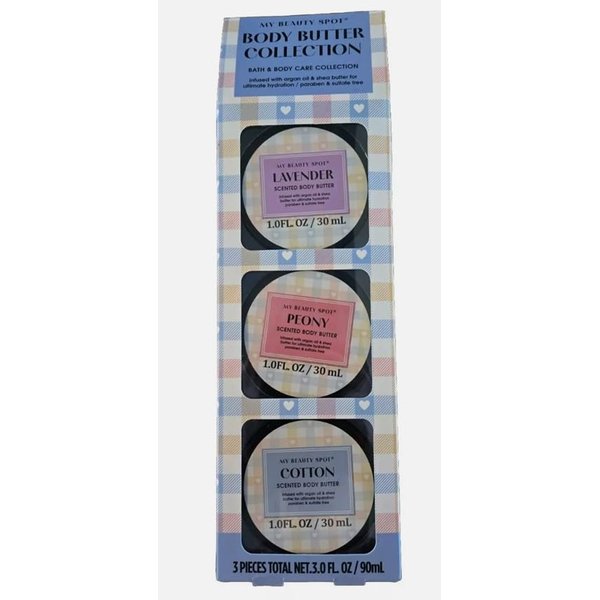 Generic Body Butter Collection: Lavender, Peony, Cotton 1 fl. oz each, Cream