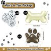 46 Pieces Dog Themed Balloons Include 40 Pieces Dog Paw Print Latex Balloons 3 Pieces Bone Shaped Foil Balloons and 3 Pieces Dog Paw Print Foil Balloons Props for Pets Birthday Party Decorations