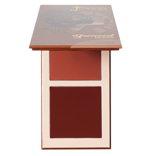 Juvia's Place Bronzed Duo Bronzer Dark - Soft Matte Bronzer, Contour Powder, Bronzer Pressed Powder, Long-Wearing & Buildable Bronzing Powder - Suitable for Dark to Deep Tan Skin Tone