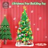 Wowok Christmas Building Blocks Toy - Christmas Tree Building Set, 1102 Pieces Mini Building Blocks for Kids Adult, for Teens Girls Boys Christmas Party Home Decoration