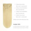 Doupor Clip in Hair Extensions Real Human Hair,Highlight Bleach Blonde Remy Human Hair Seamless Clip in Hair Extensions Soft Natural Clip ins for women,8pcs 100g 18inch