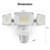 Onforu 75W LED Motion Sensor Outdoor Lights, Dusk to Dawn Flood Lights Outdoor Motion Sensor, Hardwired Security Lights Floodlights Outside 7500LM 6500K Daylight IP65 Waterproof (White)