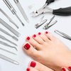 15 Pieces Ingrown Toenail Tools Stainless Steel Foot Nail Tools, Toenail File and Lifter, Nail Clipper, Cuticle Cutters, Cuticle Pusher and Manicure Pedicure Tools for Ingrown and Thick Nail (Black)