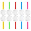Elcoho 30 Pack Plastic Magnifying Glasses Colorful Magnifying Glasses Party Favors with a Storage Bag, 5 Colors
