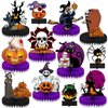 12pcs Halloween Decorations Honeycomb Centerpieces，purple Bloody Halloween Centerpieces ，Tables Toppers Party Decorations Supplies, Halloween Table Centerpieces for Halloween Party Decorations