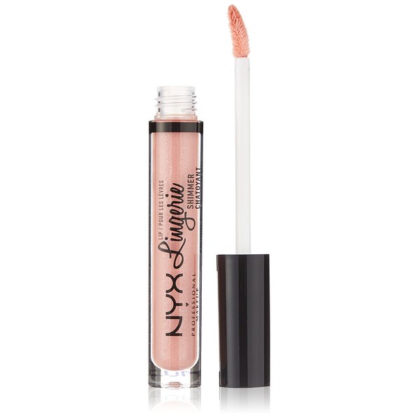NYX PROFESSIONAL MAKEUP Lip Lingerie Shimmer, Lip Gloss - Spirit (Nude Pink)