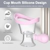Eye Wash Cup - Silicone Manual Air Pressure Eye Cleaning Toolfor SoothingTired Eyes, Convenient and Effective Removes Dust, Makeup and Irritants (Pink)