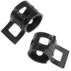 Rierdge 40 Pcs 1/4 ID Spring Band Type Clamps, 6mm Fuel Hose Clamps Fasteners, Black Spring Hose Clip for Fuel Hose Line Water Pipe Air Tube Silicone Hose, Fit 6.5-7.2mm OD Hose