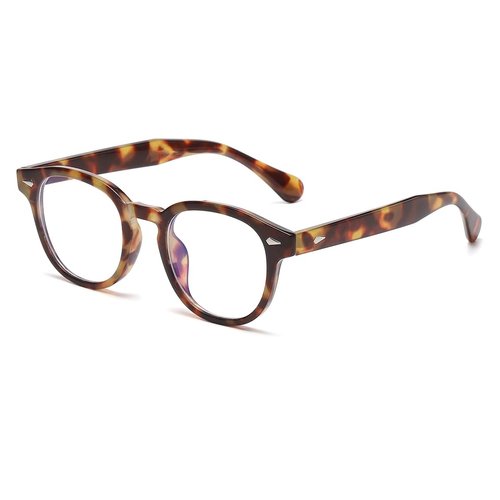 NIDOVIX Retro Round Blue Light Blocking Glasses for Men Women, Vintage Frame Non-prescription Computer Reading Eyeglasses (Tortoise)