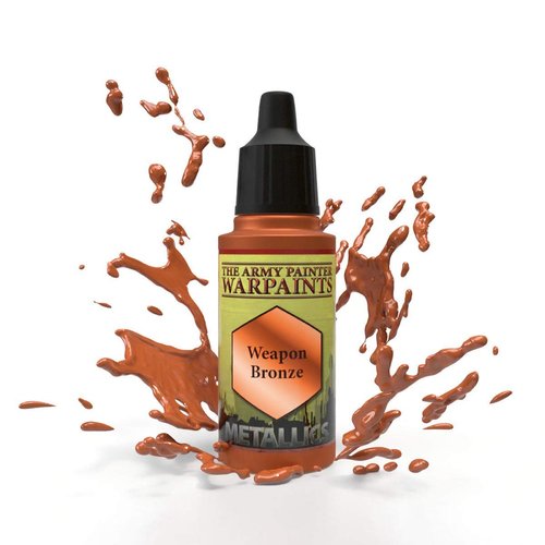 The Army Painter Weapon Bronze Warpaint - Metallic Non-Toxic Heavily Pigmented Water Based Paint for Tabletop Roleplaying, Boardgames, and Wargames Miniature Model Painting