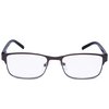 EYEGUARD Readers Metal Deluxe Rectangular Reading Glasses for Men 4.00
