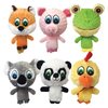 MultiPet International 43225 4" Knobby Noggins Plush Dog Toy Assorted Styles