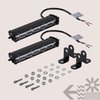 True Mods 2pc 7" Ultra-Slim Single Row Off Road LED Light Bar [1530lm] [18W] [IP68 Waterproof] [12V - 24V] Fog/Driving/Work Lights for Trucks ATV Cars - 60 Degrees Flood Light