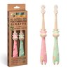 ANPEI ROARex Vegan Eco Friendly All Natural Kids Toothbrush Made from Plants – Sweet Baby Giraffe | 100% Biodegradable and Compostable | 1% for The Planet Product