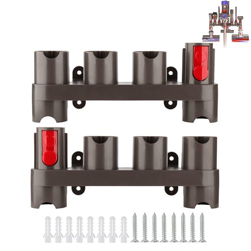 RTop Docking Station Accessory Holder Attachments Organizer for Dyson V15 V7 V8 V10 V11 SV10 SV11 Vacuum Cleaner (2 Pack, 10 Storage Adapters)