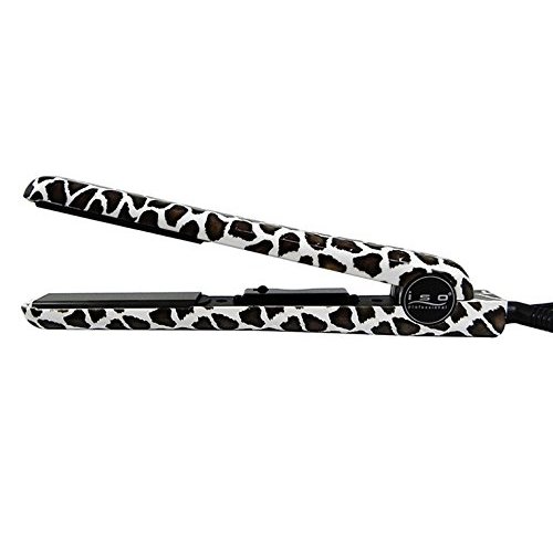Iso Beauty Spectrum Pro Limited Animal 1.25 Inch Ceramic Plates Hair Straightener Flat Iron (Giraffe)