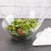 Blue Sky Angled Serving Bowl (1 Pc.) Medium - Elegant Clear Plastic Bowl, Perfect Snack Bowl And Salad Bowl for Birthday, Wedding, Themed Party & Other Events