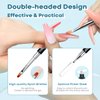 Modelones Poly Nail Extension Gel Kit Slip Solution for Nails with Dual-Ended Nail Brush Anti-Stick Liquid Brushes Cleaning Easy Spread for Beginner