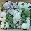 Sage Green Gold Balloons, Light Green Gold Balloons Mint Green Balloons Green Gold Balloon Confetti Balloons for Jungle Safari Baby Shower Decorations Boys Birthday Graduation Wedding Party Supplies