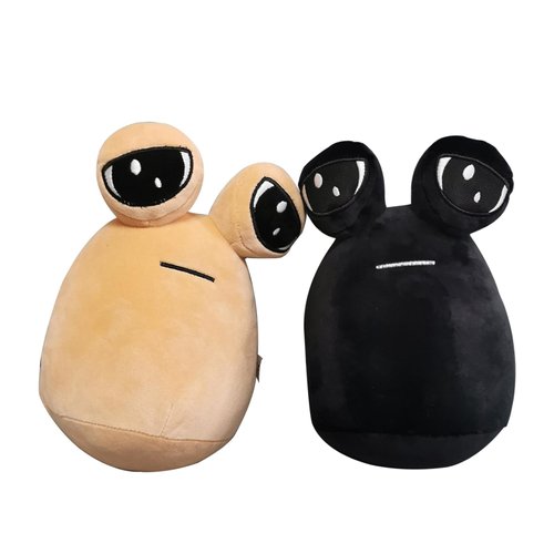 Lxooezu 2 Pcs Alien Pou Plush Toy,Cute Pou Stuffed Animal,8.6 Inch Sad Pou Plushie,Children's Day Gift,Birthday Gifts