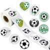 500 Pcs Soccer Sticker Self Adhesive Sports Ball Stickers Waterproof Sports Sticker Football Stickers Soccer Ball Stickers Labels for Jar Helmet Scrapbooks Stationery Sports Party Supplies Decals